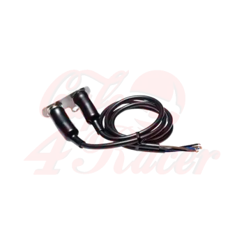 cafe 4 racer -  ON / OFF tlačítkový vypínač LED modrá  - MAX-INC  Univerzálne 