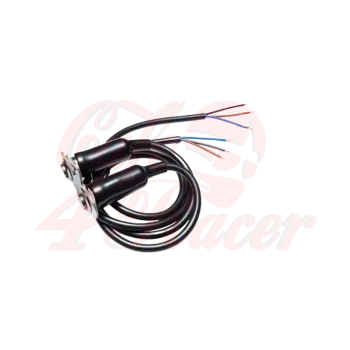 cafe 4 racer -  ON / OFF tlačítkový vypínač LED modrá  - MAX-INC  Univerzálne 