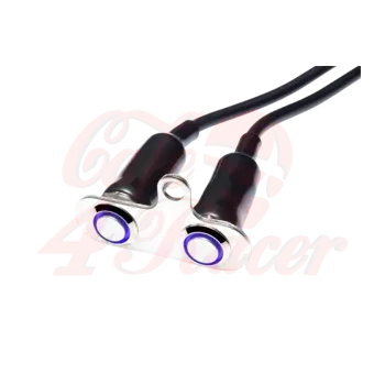 cafe 4 racer -  ON / OFF tlačítkový vypínač LED modrá  - MAX-INC  Univerzálne 