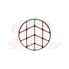 cafe 4 racer - 7" kryt světla Spyder  Grill CNC  - MAX-INC  Světla mřížky 