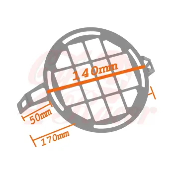 cafe 4 racer - 14cm Retro Grill Motorcycle Headlight Lamp Cover protection  style03 - Studiofibre Headlight Grills 