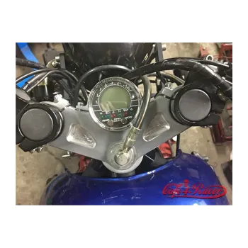 cafe 4 racer - Top triple tree clamp upper / fork yoke for BMW K1/100/1100 RS RT LT (89-99) speedometer hole 62mm - Cafe4Racer BMW K100 16V, K1, K1100 41,7mm 5908220455301