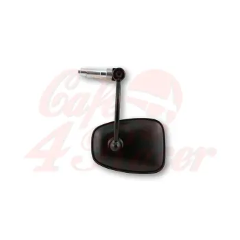 cafe 4 racer - SHIN YO handle bar end mirror RETRO 1, black - Shin Yo Bar end mirrors 