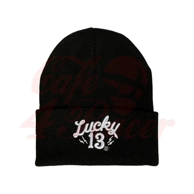 cafe 4 racer - Lucky 13 Shocker beanie black - Lucky 13 Beanies 