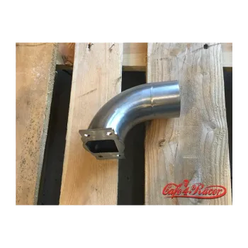 cafe 4 racer - BMW K-Serie Air Intake Stainless 90° visible welding - Cafe4Racer Air filter adpaters & Intake 