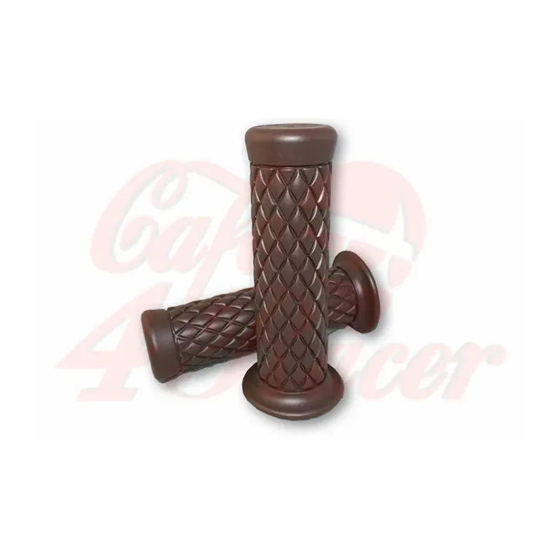 cafe 4 racer - TPR Soft grips for 1 inch handlebars dark brown - Cafe4Racer 25,4mm & 1 inch 4054783257263