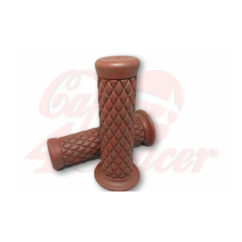 cafe 4 racer - TPR Soft grips for 1 inch handlebars brown - Cafe4Racer 25,4mm & 1 inch 4054783257256