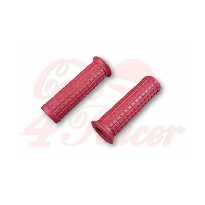 cafe 4 racer - TPR Soft grips for 1 inch handlebars dark red - Cafe4Racer 25,4mm & 1 inch  4054783257232