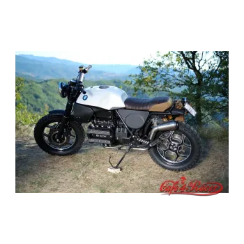 cafe 4 racer - Sedlo Scrambler Kožené, Plátno BMW K100/K75 - UNIT GARAGE Čalouněný 