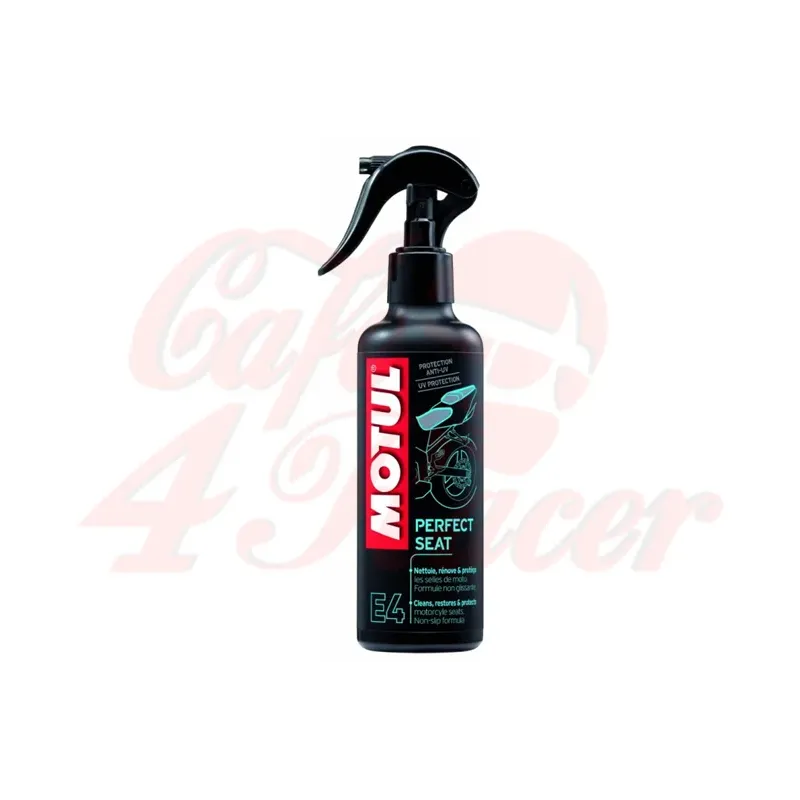 cafe 4 racer - MOTUL E4 PERFECT SEAT 250ML cleaner spray for saddles - MOTUL Leather 