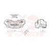 cafe 4 racer - BREMBO P4 přední levý brzdový třmen titán Ø32mm - Brembo Maintenance 