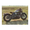 cafe 4 racer - Triumph  Bobber/Speedmaster   Bedlam Slash-Cut Exhaust Pipes - Black - Motone Triumph Bonneville 