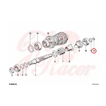 cafe 4 racer - Těsnění převodovky BMW K 23211451061 -  Seals 23121451151