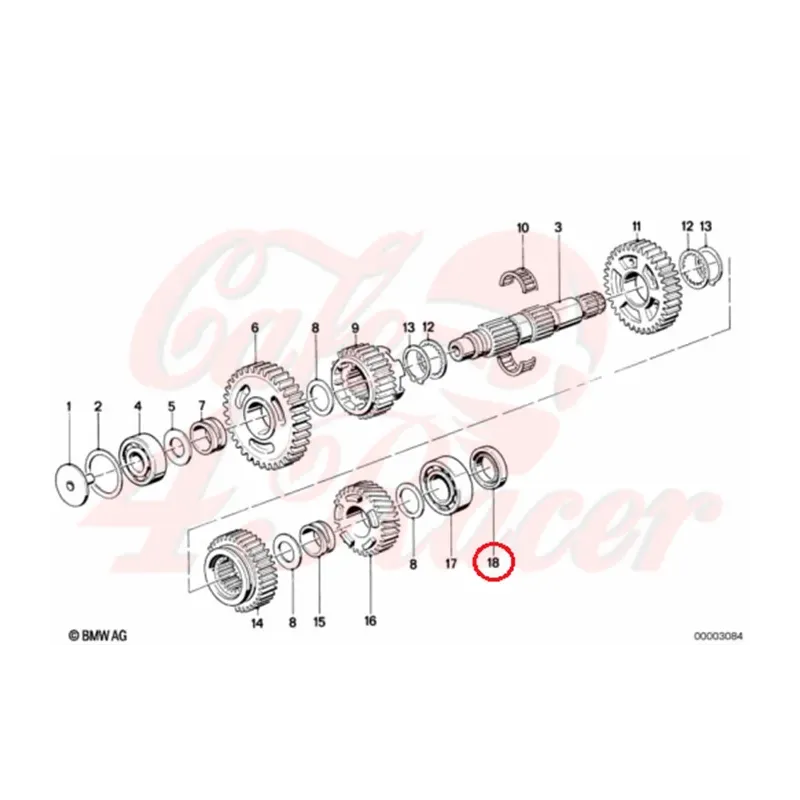 cafe 4 racer - BMW K Gearbox seal  23121451024 -  Seals 