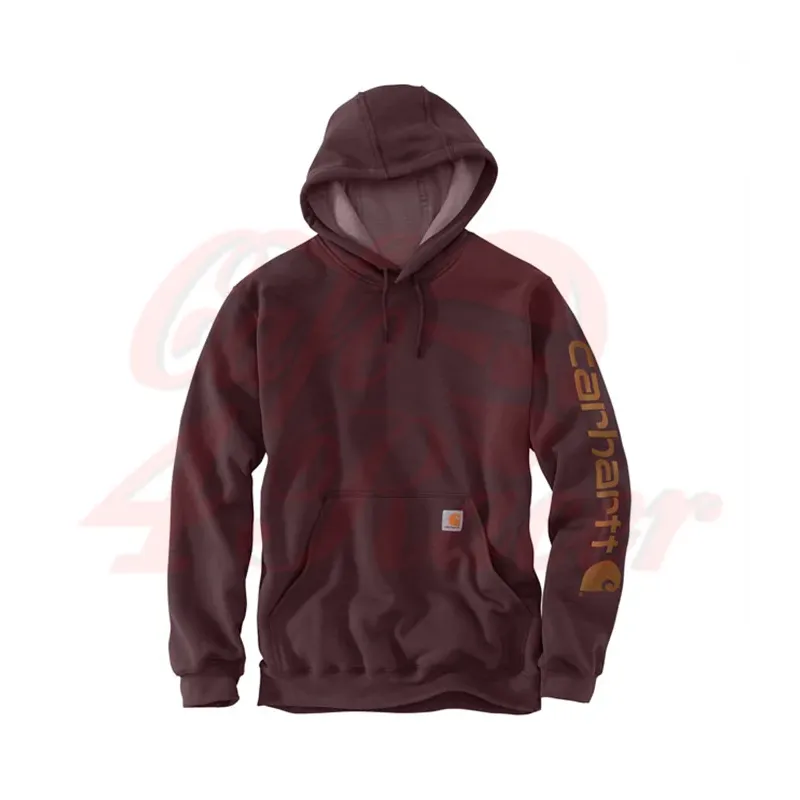 cafe 4 racer - Carhartt Signature logo mikina s kapucňou port - Carhartt Mikiny s kapucňou 