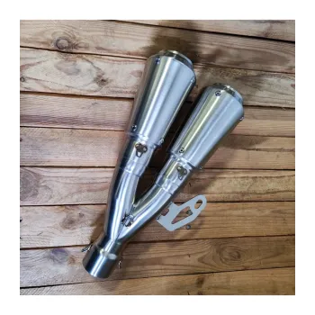 cafe 4 racer - DBR  exhasut Silver  right - Cafe4Racer Mufflers 