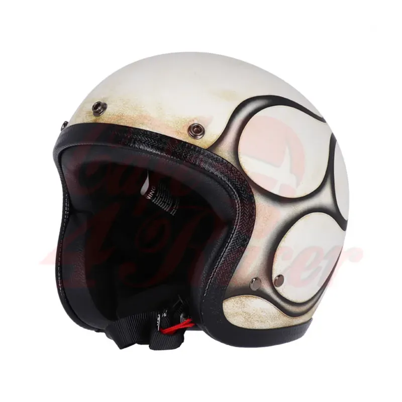 cafe 4 racer - 13 1/2 Lebka kbelíková přilba crash klobouk - 13 1/2 Company 13 1/2 Skull 
