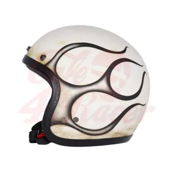 cafe 4 racer - 13 1/2 Lebka kbelíková přilba crash klobouk - 13 1/2 Company 13 1/2 Skull 