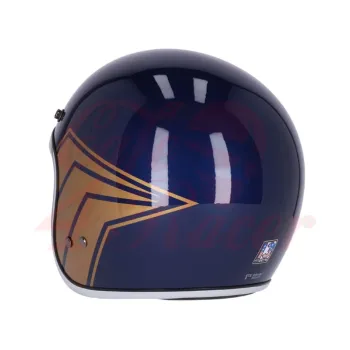 cafe 4 racer - 13 1/2 Skull bucke modrá - 13 1/2 Company 13 1/2 Skull  