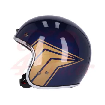 cafe 4 racer - 13 1/2 Přilba Skull bucket crash modrá - 13 1/2 Company 13 1/2 Skull 