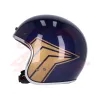 cafe 4 racer - 13 1/2 Skull bucket helmet crash blue - 13 1/2 Company 13 1/2 Skull 