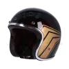 cafe 4 racer - 13 1/2 Skull bucket helmet gloss black - 13 1/2 Company 13 1/2 Skull 