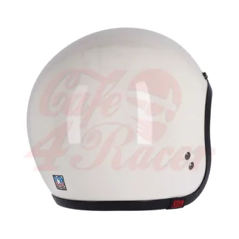 cafe 4 racer - 13 1/2 Lebka kbelík helma vintage bílá - 13 1/2 Company 13 1/2 Skull 