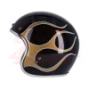 cafe 4 racer - 13 1/2 Lebka kbelík helma plameny zlatá - 13 1/2 Company 13 1/2 Skull 