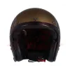 cafe 4 racer - 13 1/2 Skull bucket helmet plamene matná zlatá - 13 1/2 Company 13 1/2 Skull 