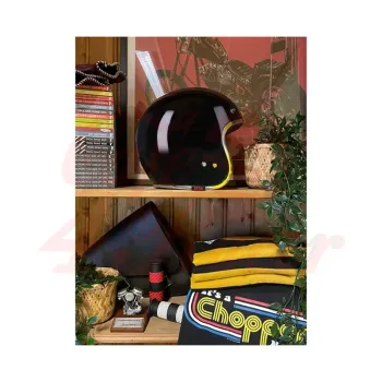 cafe 4 racer - 13 1/2 Skull bucket helmet čierna - 13 1/2 Company 13 1/2 Skull  