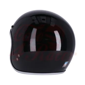 cafe 4 racer - 13 1/2 Skull bucket helmet čierna - 13 1/2 Company 13 1/2 Skull  