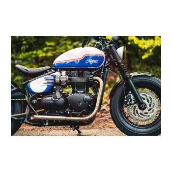 cafe 4 racer - Výfukový systém Triumph Bonneville Bobber Nautilus - Motone Triumph Bonneville 