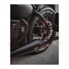 cafe 4 racer - Výfukový systém Triumph Bobber Speedmaster Saturn V černý v2 - Motone Triumph Bonneville 