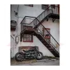cafe 4 racer - Výfukový systém Triumph Bobber Speedmaster Saturn V černý v2 - Motone Triumph Bonneville 