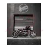cafe 4 racer - Triumph Bobber Speedmaster Saturn V  Exhaust System  Black v2 - Motone Triumph Bonneville 