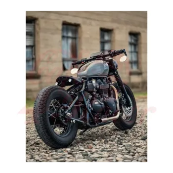 cafe 4 racer - Triumph Bonneville Exhaust  H-BOMB Bobber 1200 - Motone Triumph Bonneville 