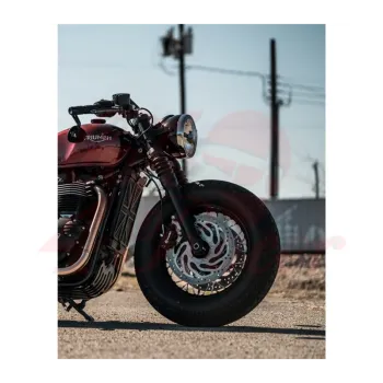 cafe 4 racer -  Defender MKII (Bobber) - Sump Guard - Black - Motone Triumph Bonneville 