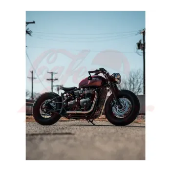 cafe 4 racer -  Defender MKII (Bobber) - Ochranný kryt dna - černý - Motone Triumph Bonneville 