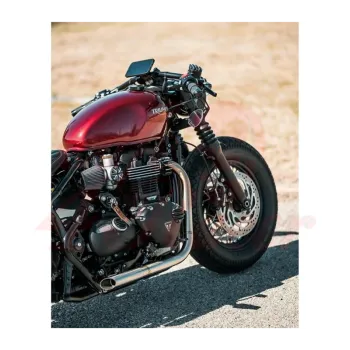 cafe 4 racer - Triumph Bonneville Výfuk H-BOMB Bobber 1200 verzia s dB Killerom - Motone Triumph Bonneville 