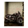 cafe 4 racer - Motone Bonneville Skinny Seat - The Mamba - Black & Tan for HINCKLEY BONNEVILLE T100/SE/SCRAMBLER/THRUXTON  - Motone Triumph Bonneville 