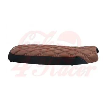 cafe 4 racer - Motone Bonneville Skinny Seat - The Mamba - Black & Tan for HINCKLEY BONNEVILLE T100/SE/SCRAMBLER/THRUXTON  - Motone Triumph Bonneville 