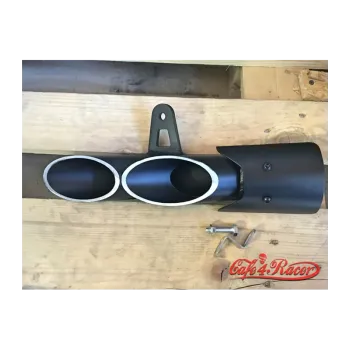 cafe 4 racer - TOCE replica black right side - Cafe4Racer Mufflers 