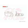 cafe 4 racer - KOSO Nano  LED taillight. red  with fixing bolt M5 - Koso LED Rear lights 4054783211432