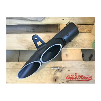cafe 4 racer - TOCE replica black right side - Cafe4Racer Mufflers 
