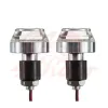cafe 4 racer - 2PCS Motorcycle Handlebar LED Turn Signal Grip Bar End Lights silver CNC - Cafe4Racer Bar end indicators 