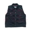 cafe 4 racer - 13 1/2 Rain Splitter denim vest black - 13 1/2 Company Vests 