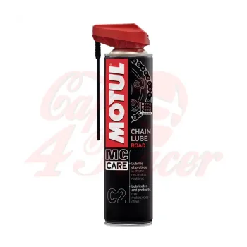 cafe 4 racer - MOTUL MC CARE C2 CHAIN LUBE ROAD, bezfarebný sprej na reťaze, 400ML - MOTUL Mazivá 3374650238982
