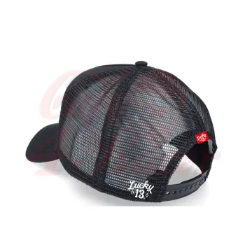 cafe 4 racer - Lucky 13 Monster trucker klobúk čierny - 13 1/2 Company Kšiltovky 