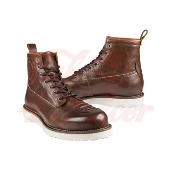 cafe 4 racer - John Doe Jazdecké topánky Iron brown CE cca. - JOHN DOE Boty 