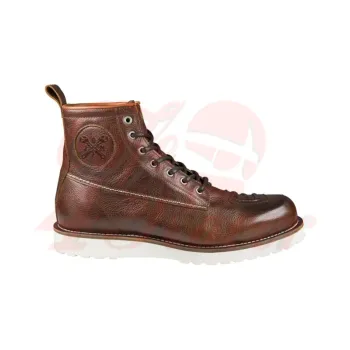 cafe 4 racer - John Doe Jazdecké topánky Iron brown CE cca. - JOHN DOE Boty 